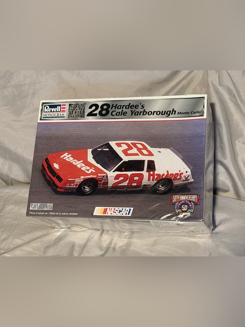 Nascar Red and White Die-Cast Hardee's #28 Cale Yarborough